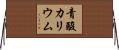 青酸カリウム Horizontal Wall Scroll
