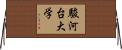 駿河台大学 Horizontal Wall Scroll