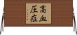 高血圧症 Horizontal Wall Scroll