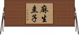 麻生圭子 Horizontal Wall Scroll