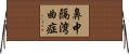 鼻中隔湾曲症 Horizontal Wall Scroll