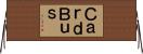 ＣａｒｄＢｕｓ Horizontal Wall Scroll