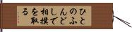 ひとのふんどしで相撲を取る Hand Scroll