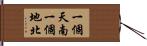 一個天南，一個地北 Hand Scroll