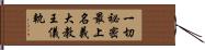 一切祕密最上名義大教王儀軌 Hand Scroll