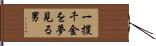 一攫千金を夢見る男 Hand Scroll