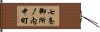 七条御所ノ内中町 Hand Scroll