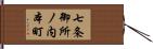 七条御所ノ内本町 Hand Scroll