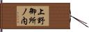 上野御所ノ内 Hand Scroll
