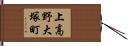 上高野大塚町 Hand Scroll
