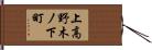 上高野木ノ下町 Hand Scroll