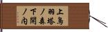 上鳥羽塔ノ森下開ノ内 Hand Scroll