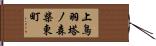 上鳥羽塔ノ森柴東町 Hand Scroll