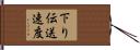 下り伝送速度 Hand Scroll