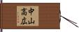 中山高広 Hand Scroll