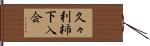 久々利柿下入会 Hand Scroll