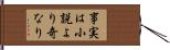 事実は小説より奇なり Hand Scroll