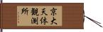 京大天体観測所 Hand Scroll