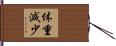 体重減少 Hand Scroll
