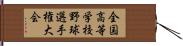 全国高等学校野球選手権大会 Hand Scroll