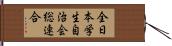 全日本学生自治会総連合 Hand Scroll