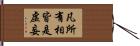 凡所有相皆是虛妄 Hand Scroll