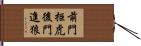 前門拒虎，後門進狼 Hand Scroll