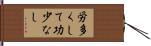 労多くして功少なし Hand Scroll