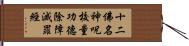 十二佛名神呪校量功德除障滅罪經 Hand Scroll