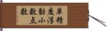 単精度浮動小数点数 Hand Scroll