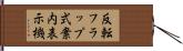 反転フラップ式案内表示機 Hand Scroll