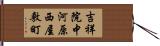 吉祥院中河原西屋敷町 Hand Scroll