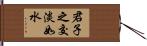 君子之交淡如水 Hand Scroll