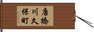 唐橋川久保町 Hand Scroll