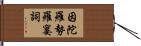 因陀羅勢羅窶詞 Hand Scroll
