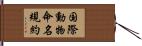 国際動物命名規約 Hand Scroll