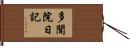 多聞院日記 Hand Scroll