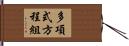 多項式方程組 Hand Scroll
