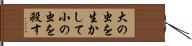 大の虫を生かして小の虫を殺す Hand Scroll