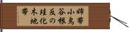姉帯小鳥谷根反の珪化木地帯 Hand Scroll