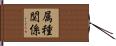 属種関係 Hand Scroll