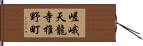 嵯峨天龍寺椎野町 Hand Scroll