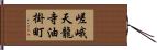 嵯峨天龍寺油掛町 Hand Scroll