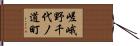 嵯峨野千代ノ道町 Hand Scroll