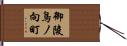 御陵鳥ノ向町 Hand Scroll