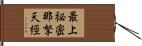 最上祕密那拏天經 Hand Scroll