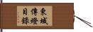 東域傳燈目錄 Hand Scroll