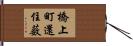 橋上町還住薮 Hand Scroll