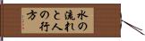 水の流れと人の行方 Hand Scroll