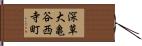 深草大亀谷西寺町 Hand Scroll